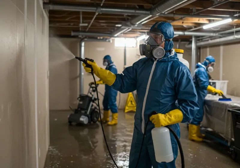 Basement Sanitization and Antimicrobial Treatment process in Pocahontas County, WV